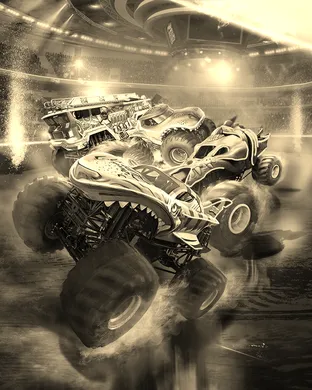 Hot Wheels Monster Trucks Live Glow-N-Fire